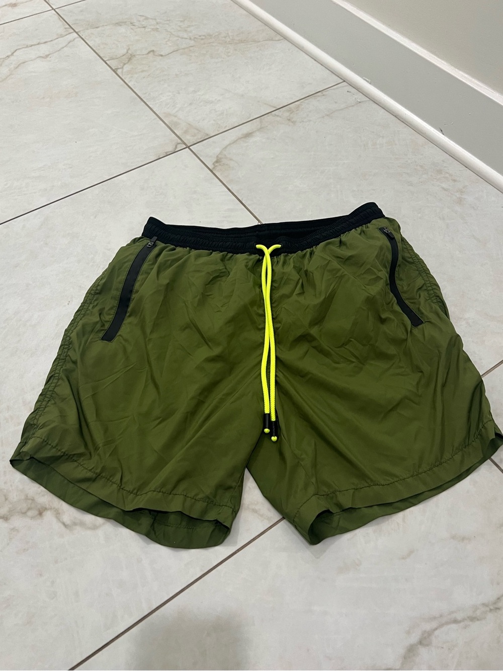 MC2 Saint Barth Military Green Swim Trunks Size Large